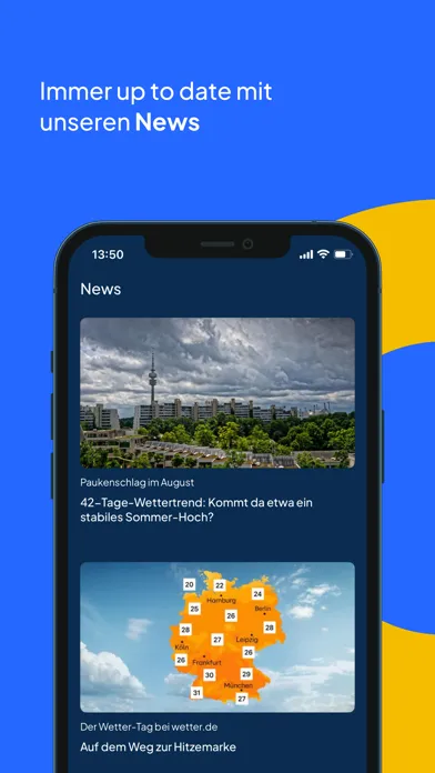 Capturas de pantalla de wetter.de Regenradar & Wetter