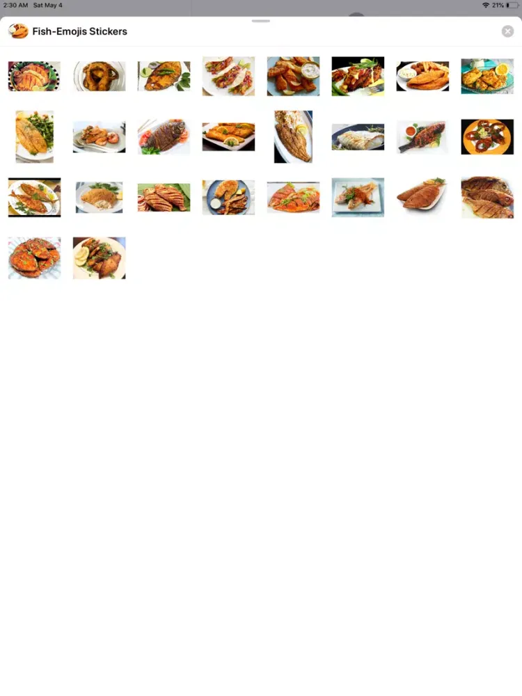 Fish-Emojis Stickers iPad  Screenshots
