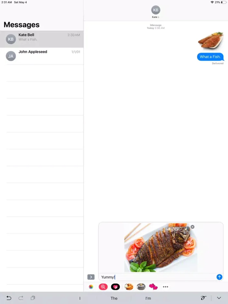 Fish-Emojis Stickers iPad  Screenshots