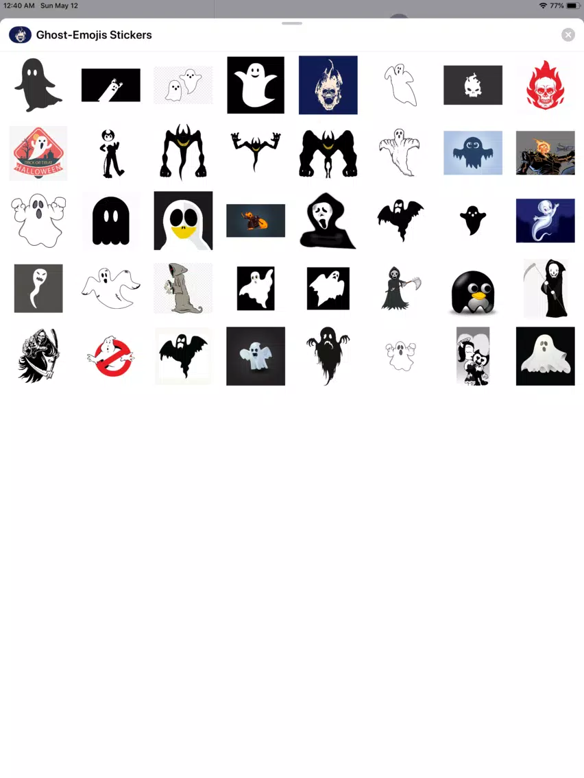 Ghost-Emojis Stickers iPad  سکرین شاٹس