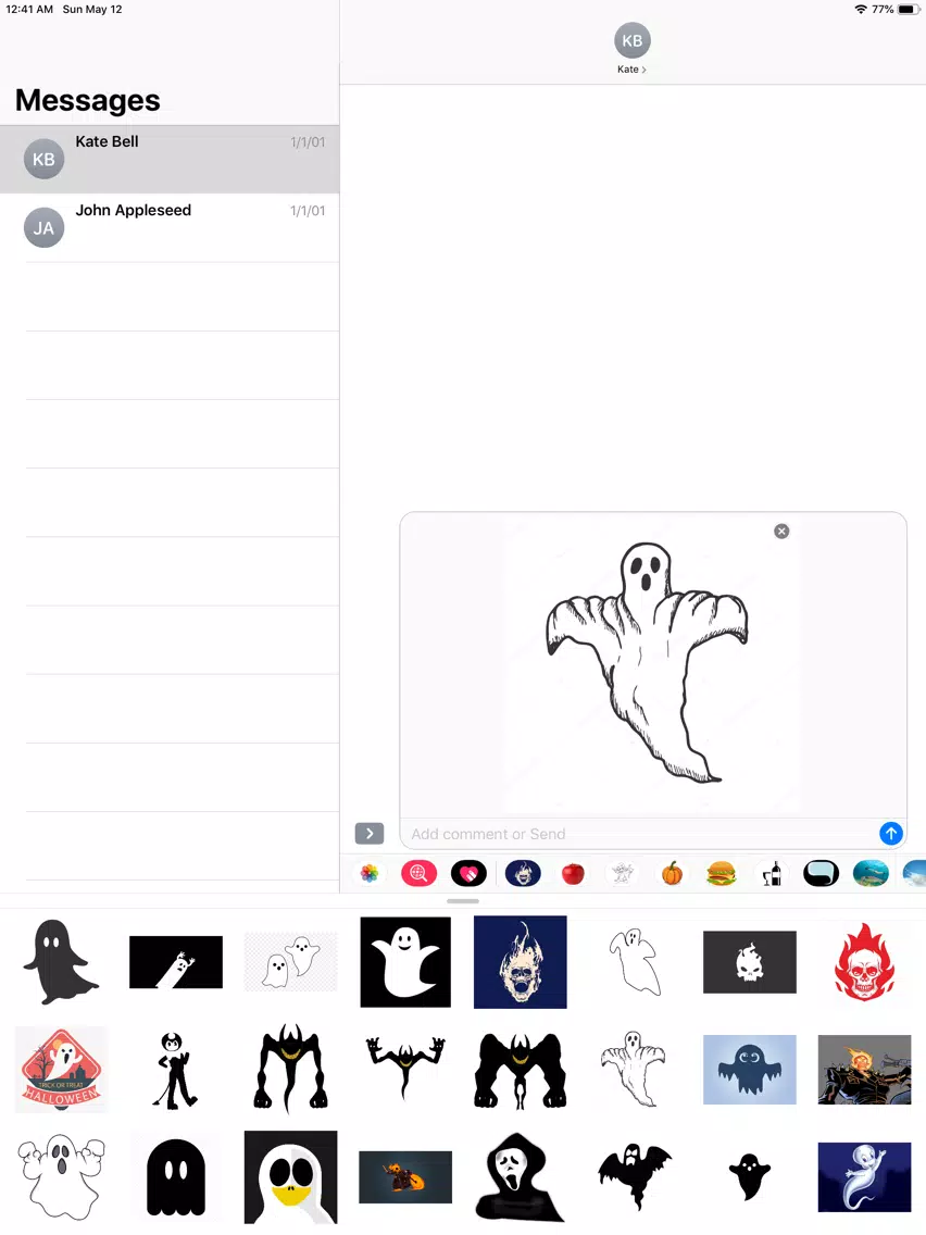 Ghost-Emojis Stickers iPad  سکرین شاٹس
