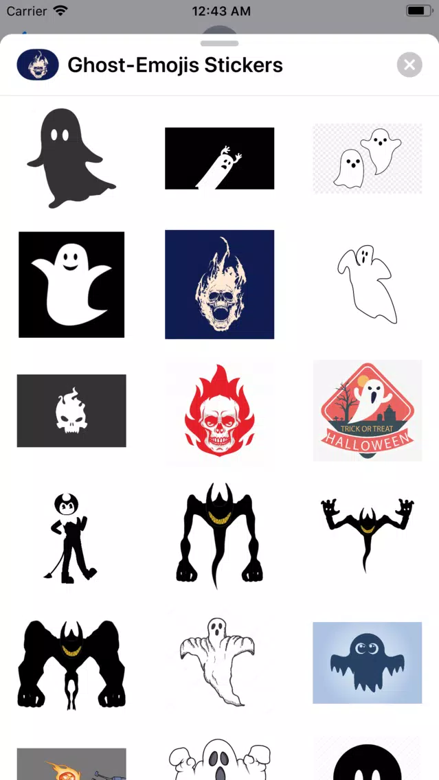 Ghost-Emojis Stickers سکرین شاٹس