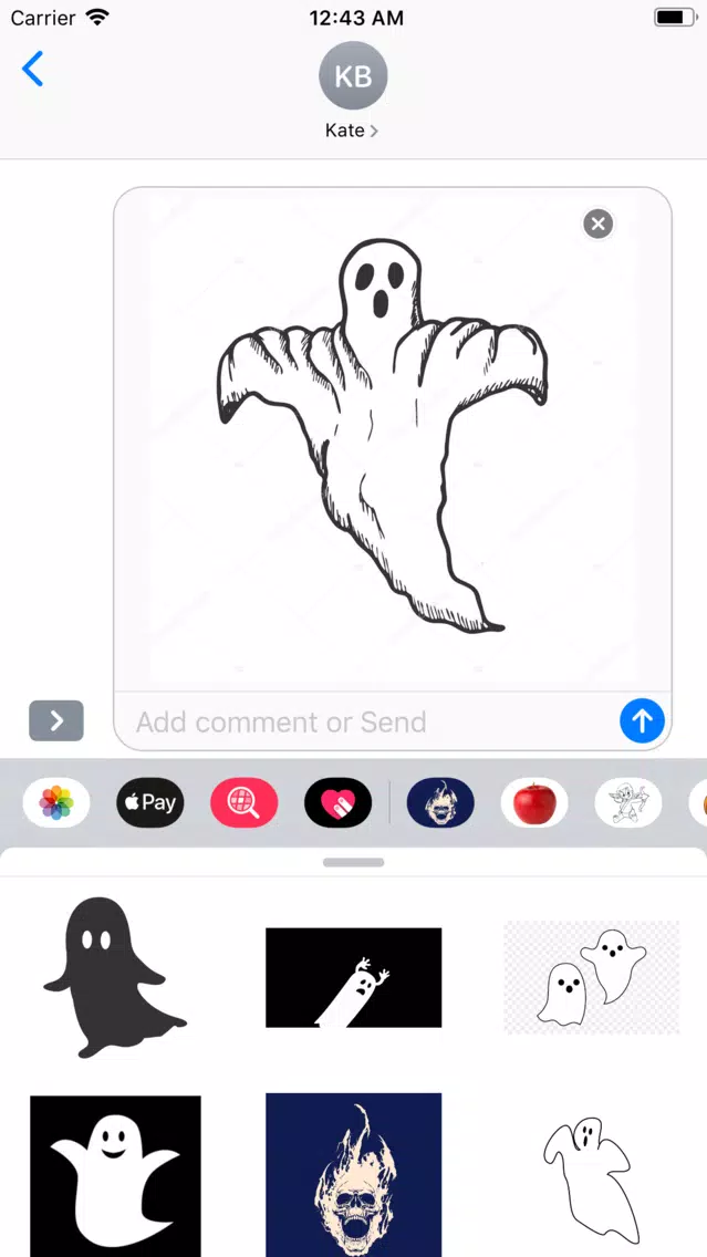 Ghost-Emojis Stickers سکرین شاٹس