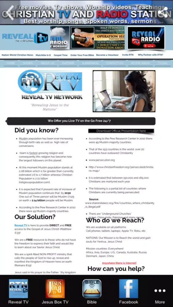 RTN Reveal TV Network स्क्रीनशॉट