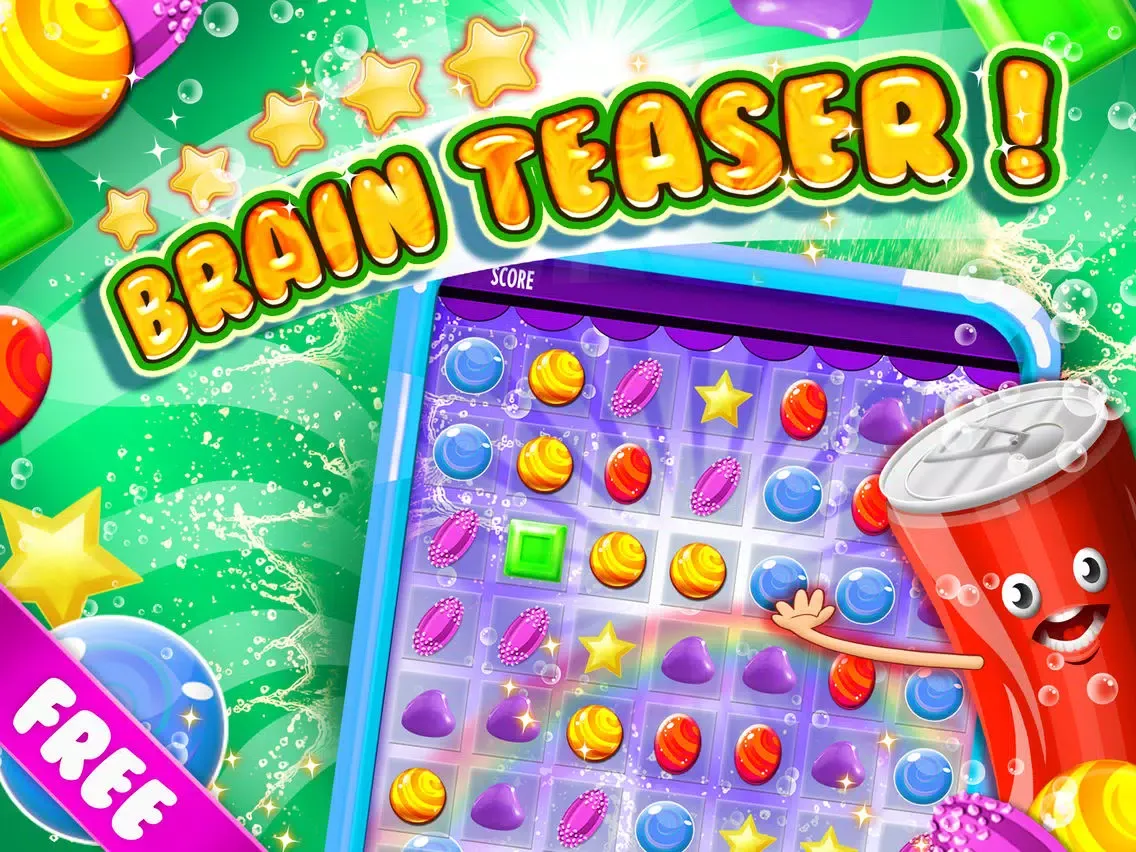 `` A Candy Game `` - fun match 3 rumble of rainbow puzzle's for kids free iPad  スクリーンショット