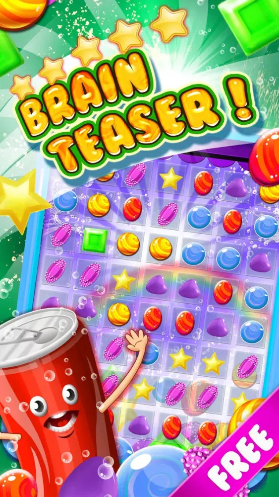 `` A Candy Game `` - fun match 3 rumble of rainbow puzzle's for kids free スクリーンショット