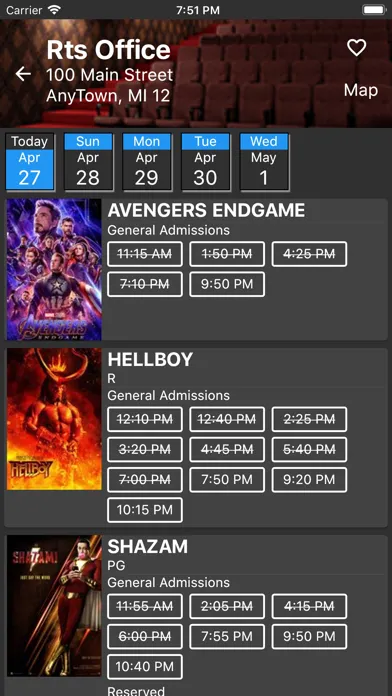 RTS Showtimes স্ক্রিনশট