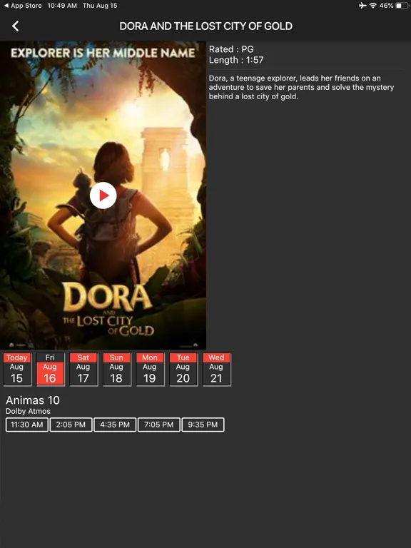 Selma Cinemas iPad  Screenshots