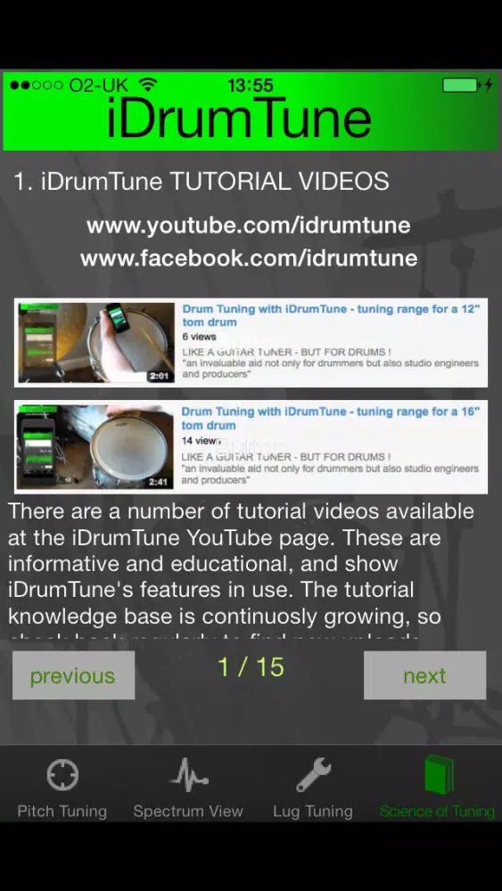 Zrzuty ekranu iDrumTune