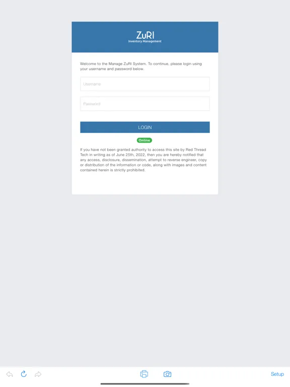 ManageZuRI iPad  스크린샷