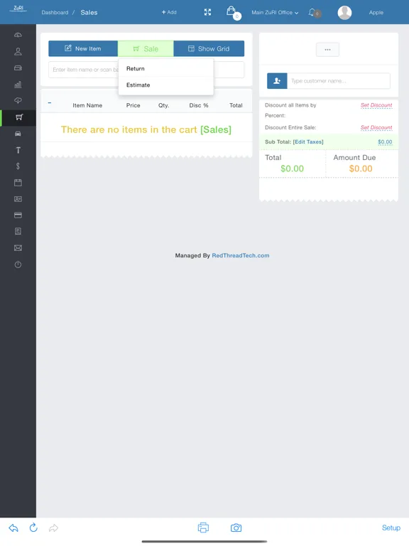 ManageZuRI iPad  스크린샷