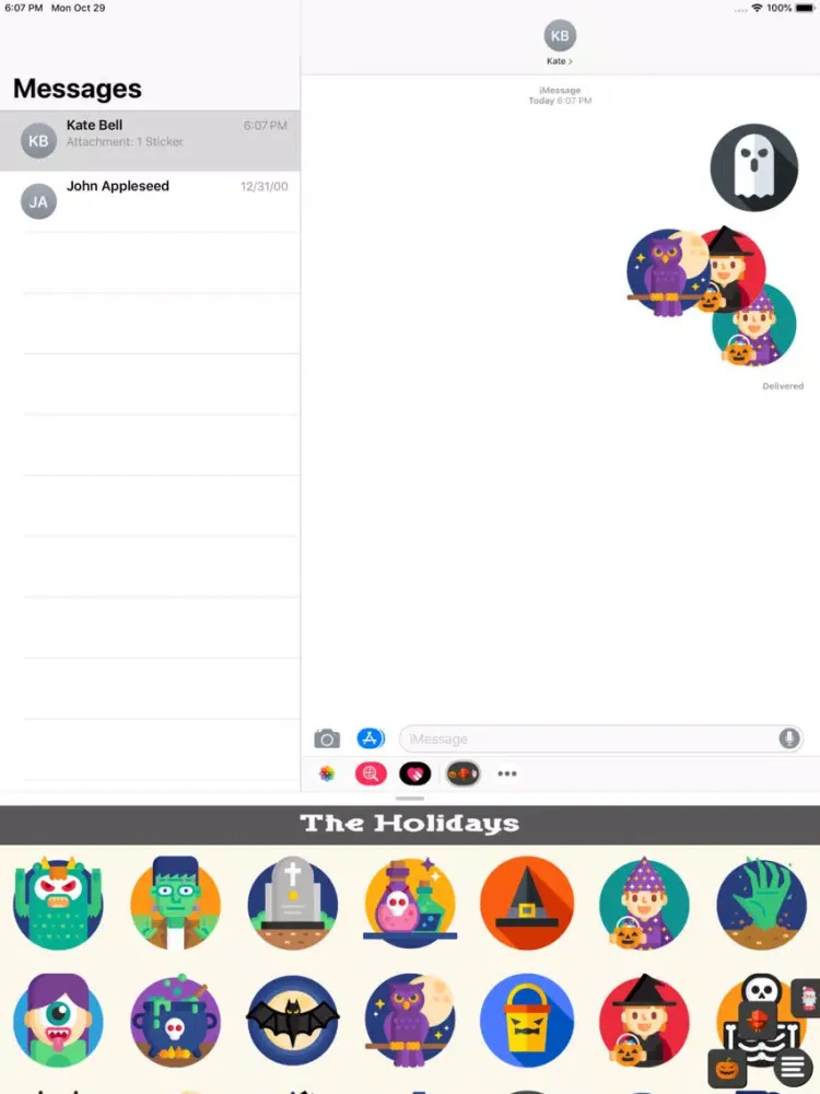The Holidays Stickers iPad  スクリーンショット