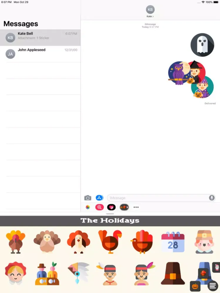 The Holidays Stickers iPad  スクリーンショット