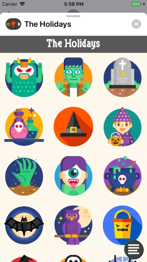 The Holidays Stickers スクリーンショット