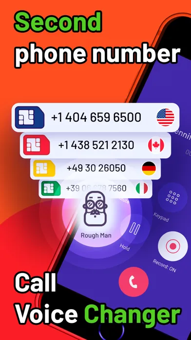 2nd Phone - Second call number スクリーンショット