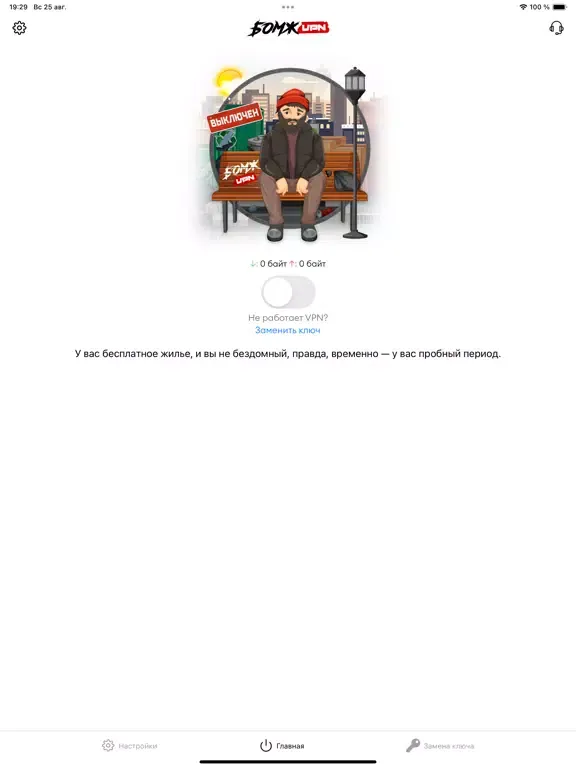 ภาพหน้าจอของ Бомж VPN: Быстрый и Удобный iPad 