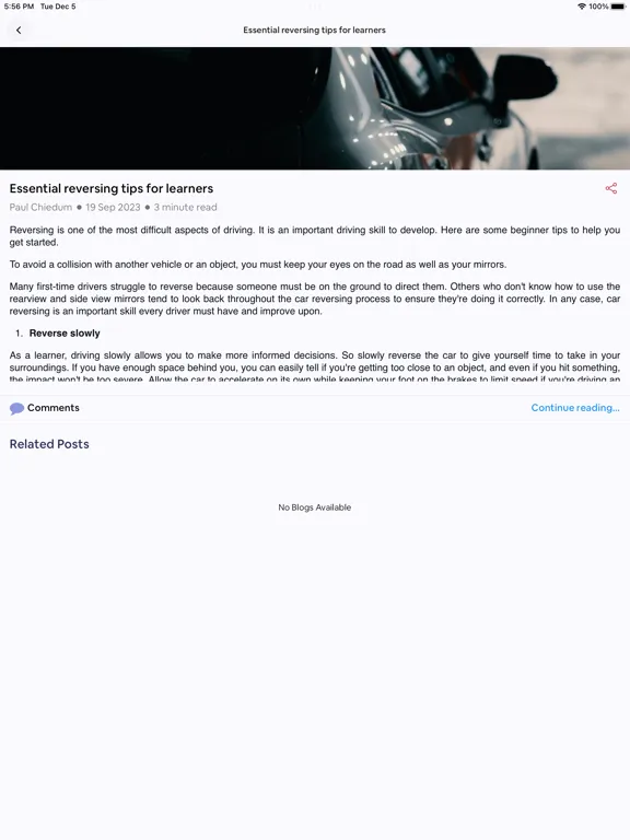 Road Users Academy iPad  스크린샷