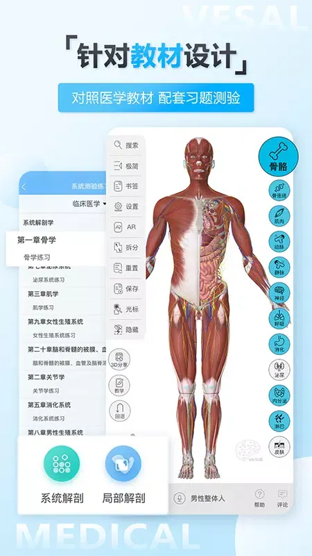 维萨里3D解剖教学 스크린샷