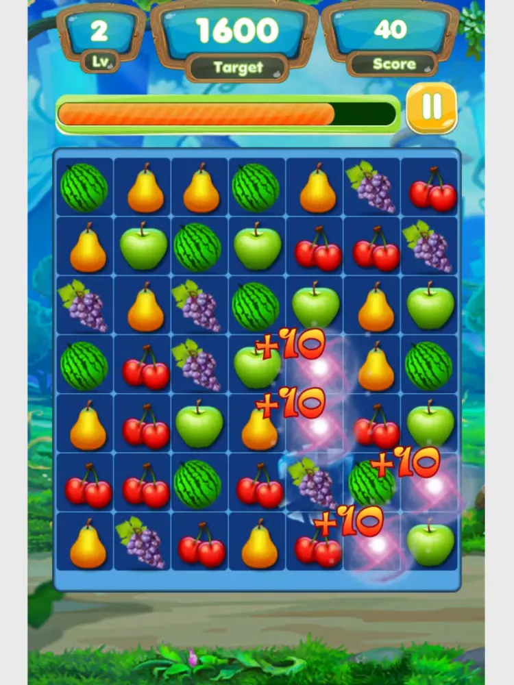 Ảnh chụp màn hình của Fruit Link Match HD iPad 
