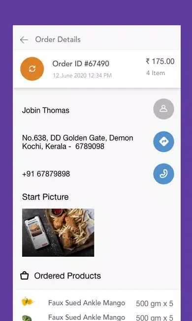 Zrzuty ekranu eConnect Delivery | 1Bridge