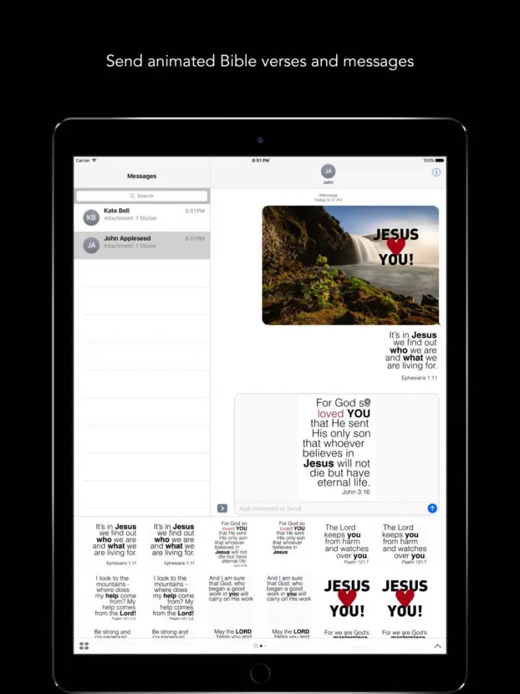 Zrzuty ekranu Bible Verses and Messages iPad 