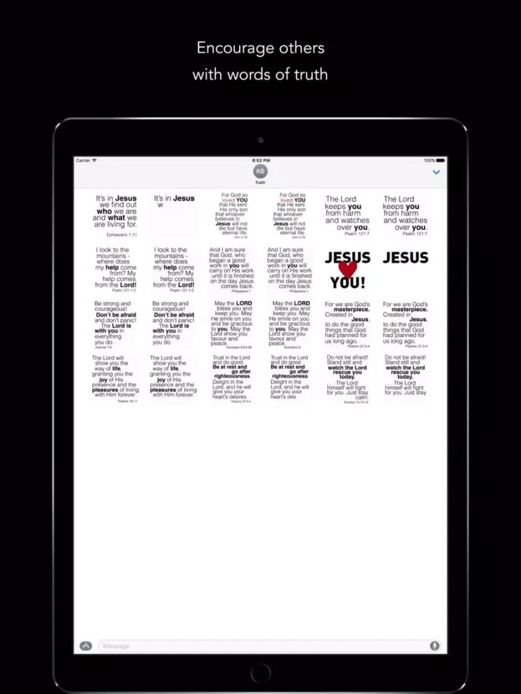 Zrzuty ekranu Bible Verses and Messages iPad 