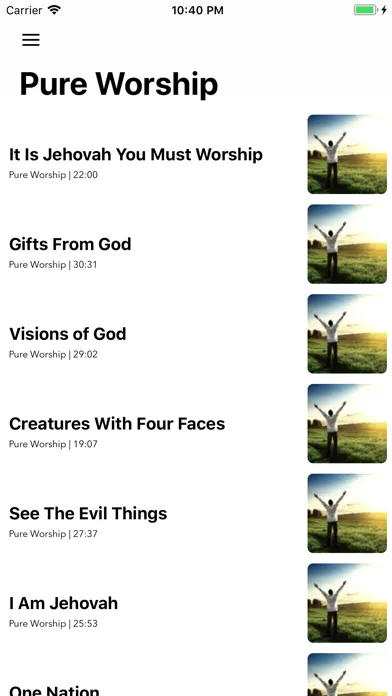 Zrzuty ekranu Jehovah’s Witnesses Podcast