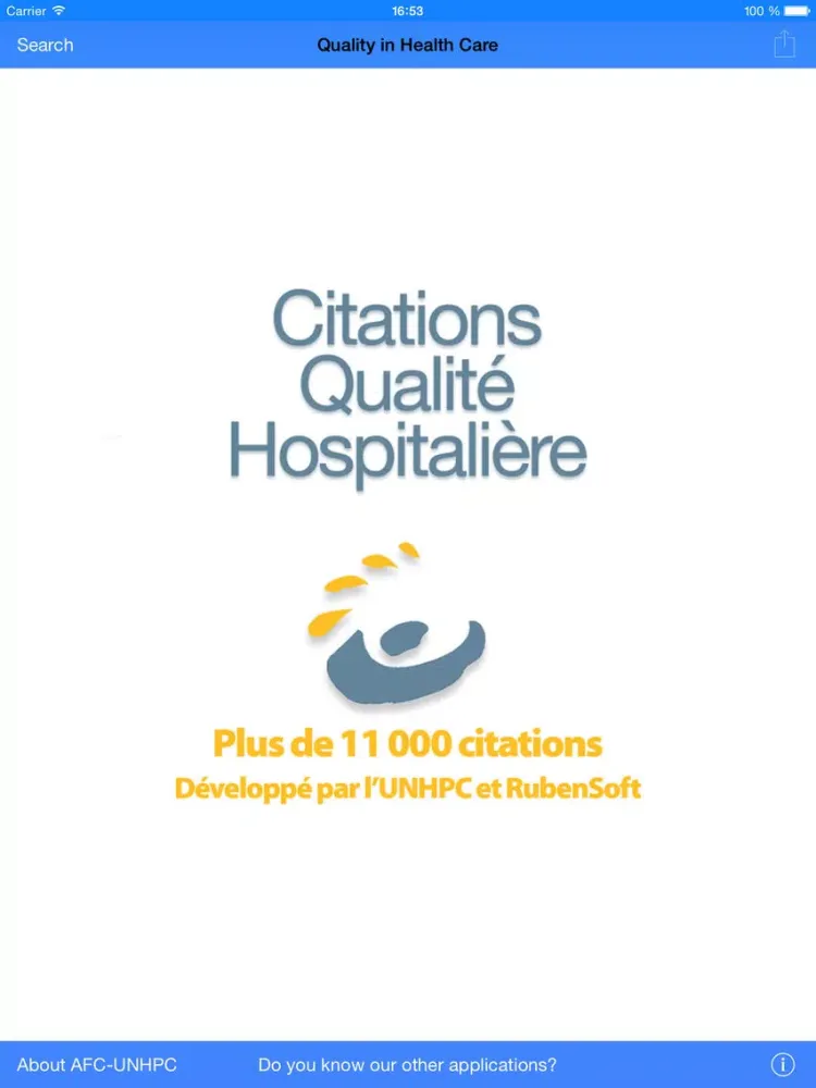 Citations Q-H (qualité hospitalière) iPad  스크린샷
