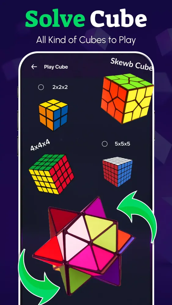 Rubik's Cube Solver: 3×3 Cube Ekran Görüntüleri