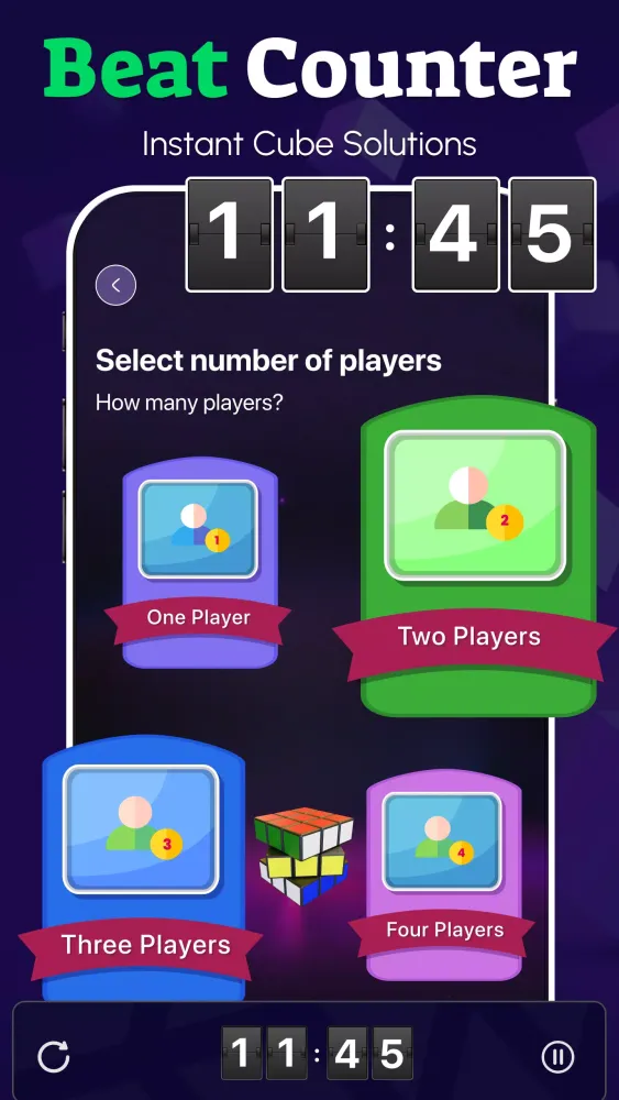 Rubik's Cube Solver: 3×3 Cube Ekran Görüntüleri