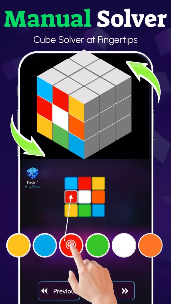 Rubik's Cube Solver: 3×3 Cube Ekran Görüntüleri