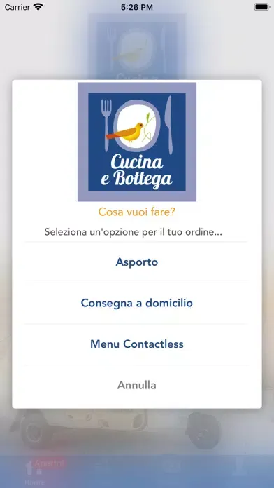 Ảnh chụp màn hình của Cucina e Bottega