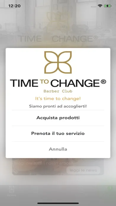 Capturas de tela do Time to Change