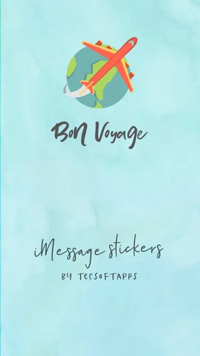 Tangkapan layar Bon Voyage Stickers