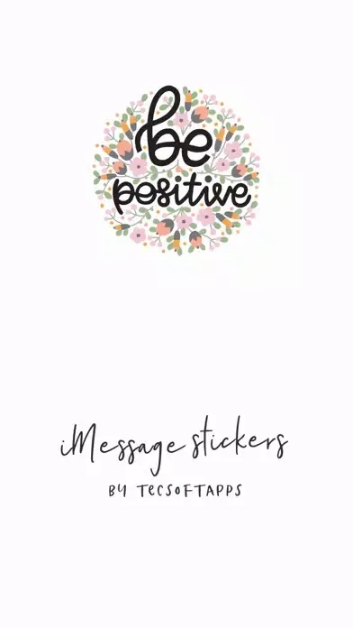 Be Positive Stickers Ekran Görüntüleri