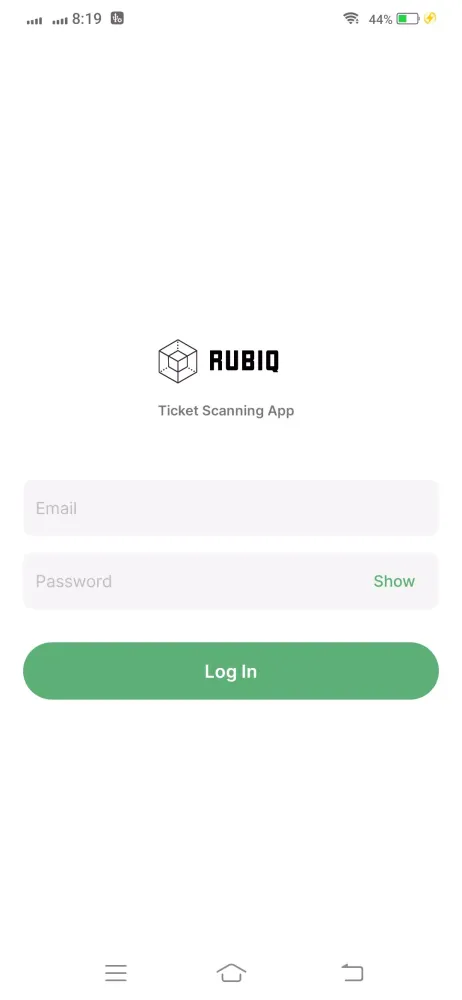 RUBIQ Ticket Scan Screenshots