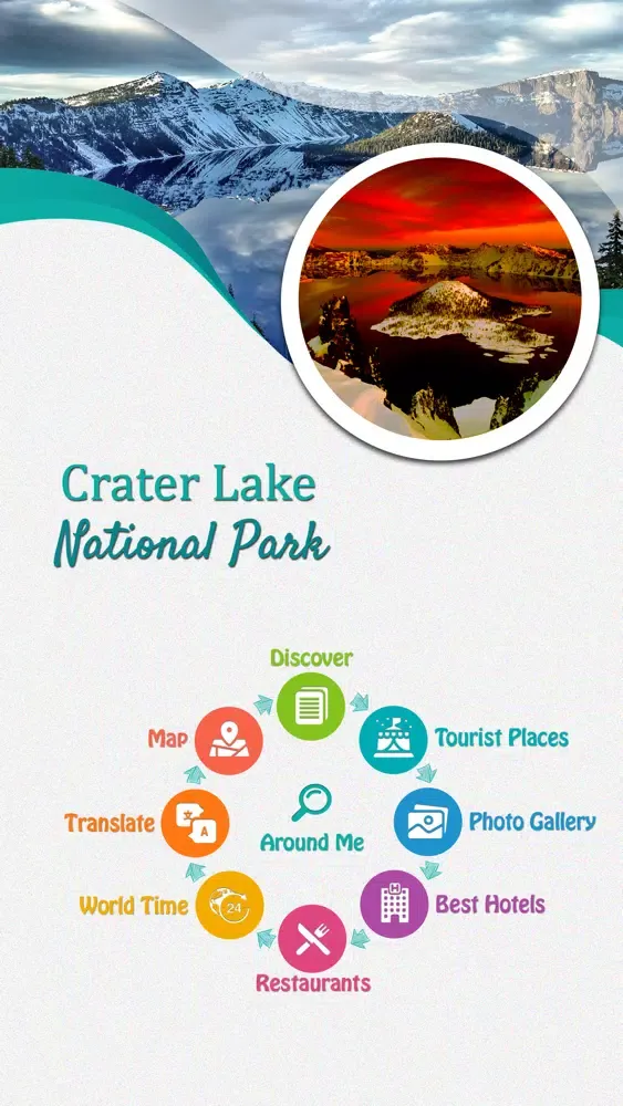 Ảnh chụp màn hình của Crater Lake National Park
