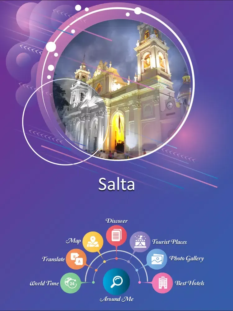 Tangkapan layar Salta Tourism Guide iPad 