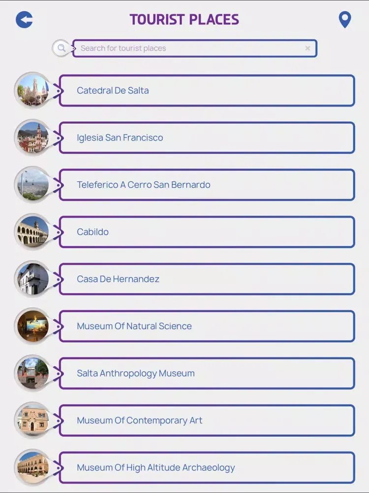 Tangkapan layar Salta Tourism Guide iPad 