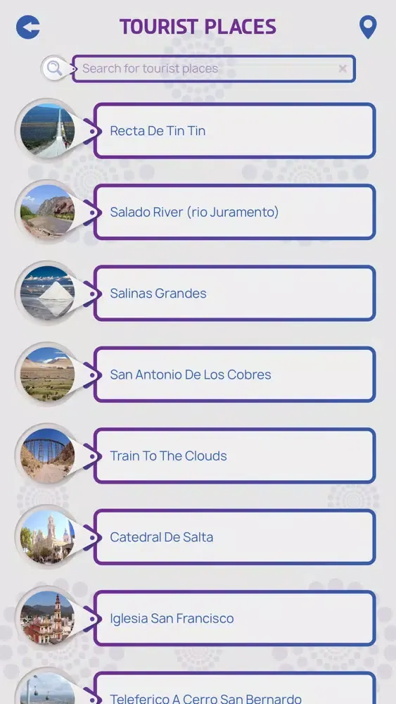 Tangkapan layar Salta Tourism Guide