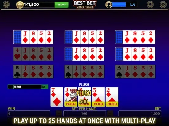 Captures d'écran de Best Bet Video Poker iPad 