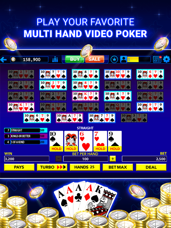 Multi-Play Video Poker™ iPad  স্ক্রিনশট