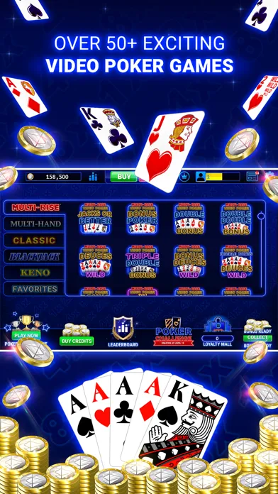 Tangkapan layar Multi-Play Video Poker™