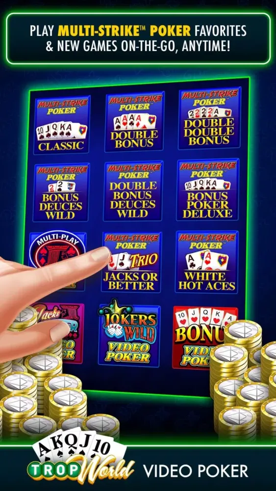 TropWorld Video Poker स्क्रीनशॉट