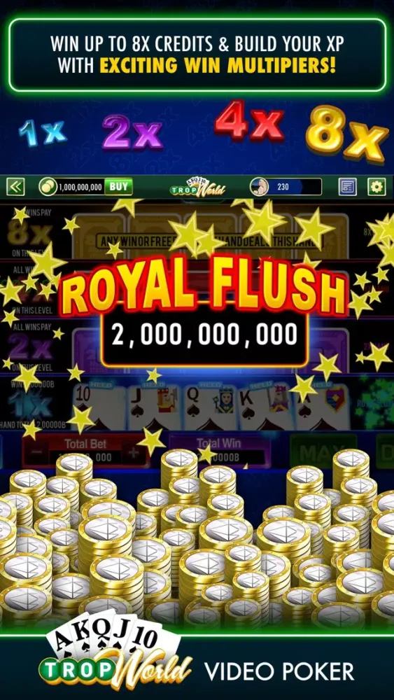 TropWorld Video Poker स्क्रीनशॉट