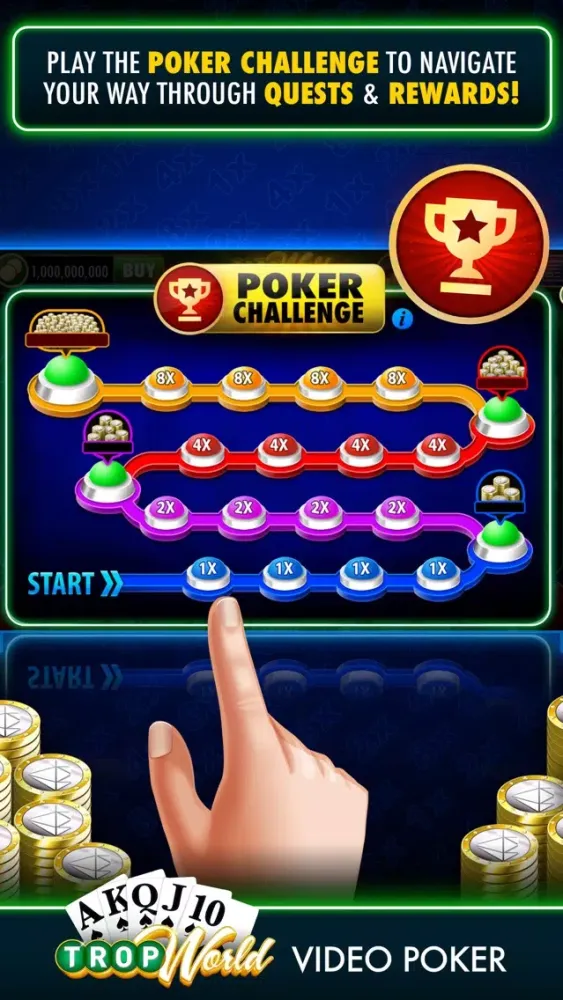 TropWorld Video Poker स्क्रीनशॉट