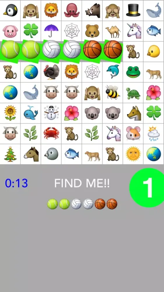 Zrzuty ekranu Emoji One Word Search
