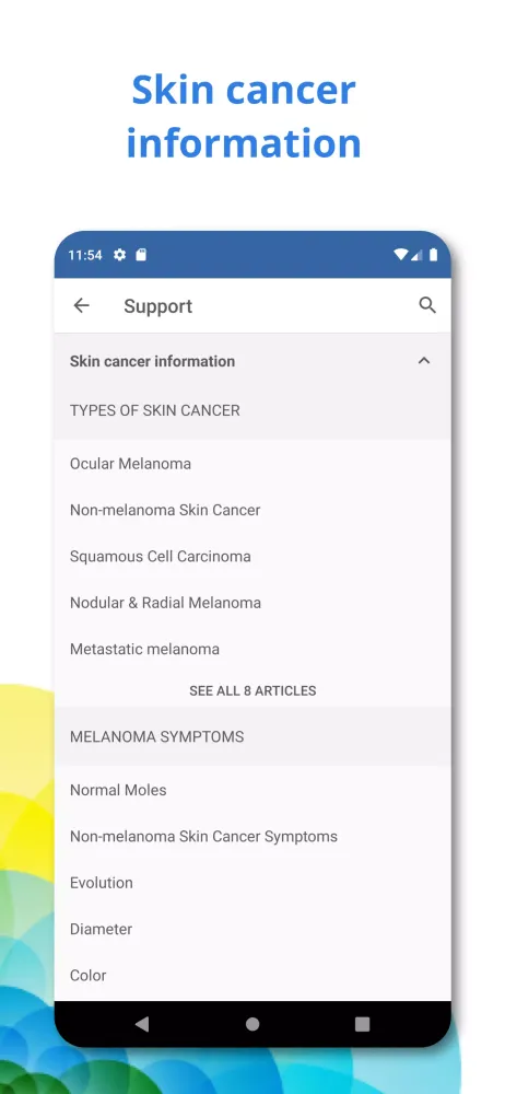 SkinVision Screenshots