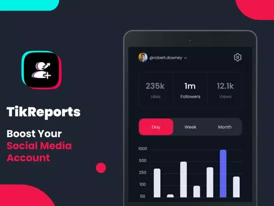 Tik Tok Analytics · Reports iPad  Ekran Görüntüleri