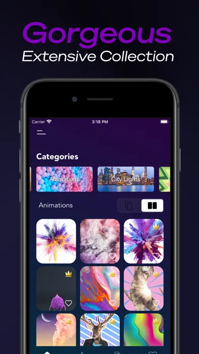 Capturas de tela do Live Wallpapers Trends & Maker